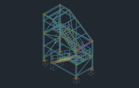 Technická dokumentace schody 3d